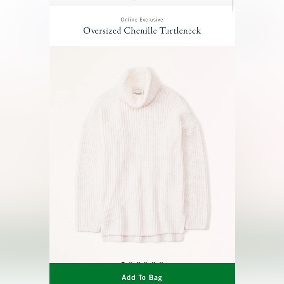 Abercrombie Oversized Chenille Sweater | Size M - Picture 7 of 7